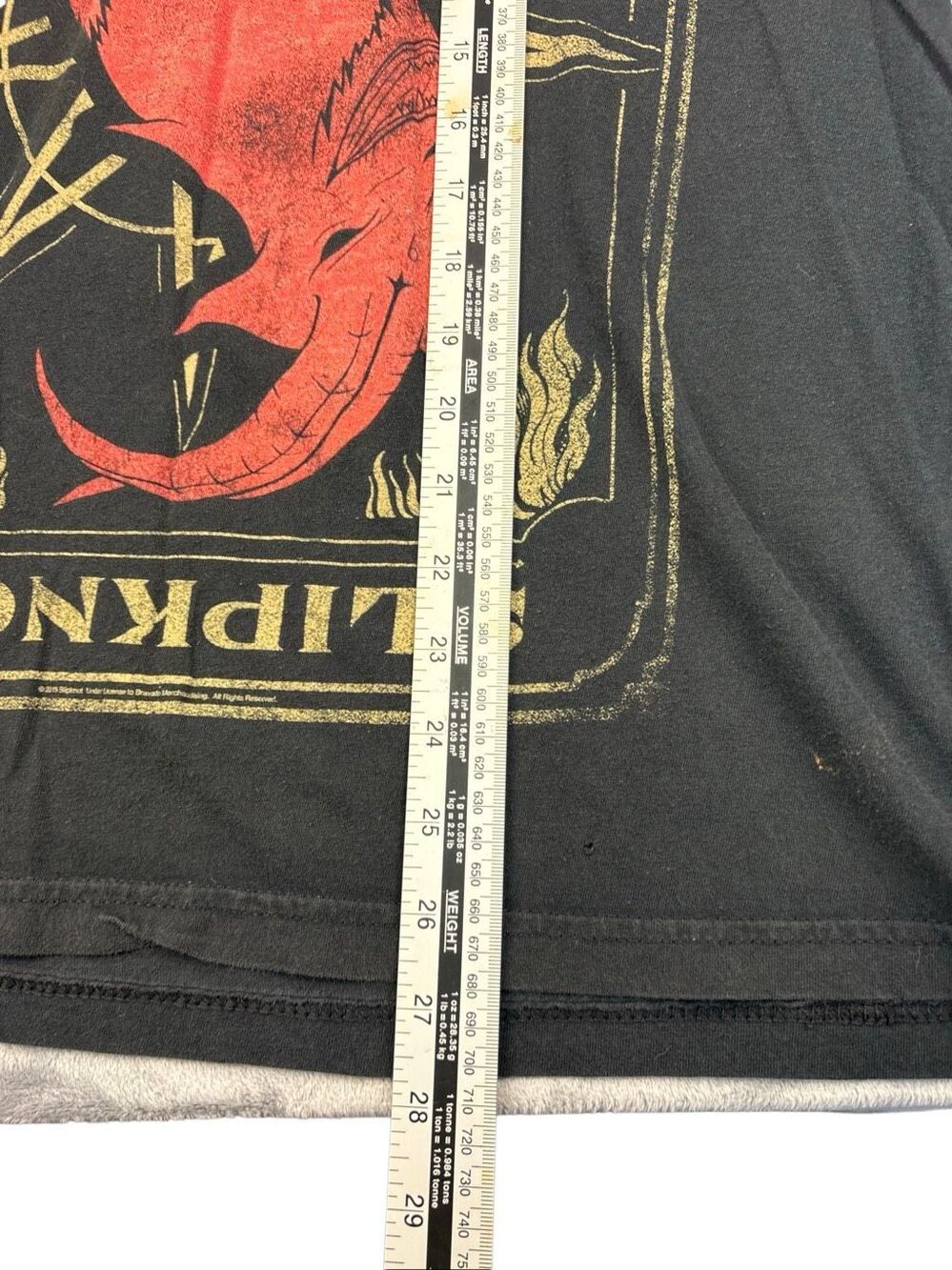 Slipknot The Gray Chapter Goat Graphic Band T Shirt Black 2015 Official Licensed - Picture 6 of 8